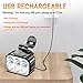 HSOKEW 4Pcs Bike Taillight, Bike Headlight with 6 Spot/Flood Beam USB Rechargeable Bike Light High Lumen Super Bright Bicycle Light Water proof Bike Light Front and Back for Road Mountain Night Riding