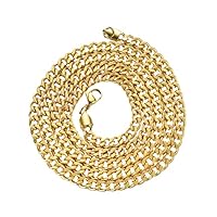 VALICLUD 1 Pieza joyería de moda Collar dorado para hombres collar de hip hop joyas de hip hop para hombre cadena de oro para hombre colgantes de hip hop Golden