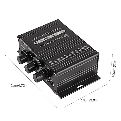 CFTGIW Portable Mini Amplifier, Clear Sound Quality, Versatile for Car Motorbike, Easy to Install (AK270) - Thumbnail 2