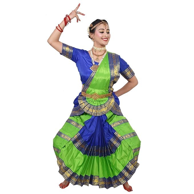 blue and green bharatanatyam dress Buy BHARATANATYAMWORLD Traditional Dance Costume Set, Silk, for Classical Dance Performances (Bharatanatyam, 2-3 Yr, Geometric) Online at Low Prices in India The costume consists of 12&14 Crystals Princess Dress - Size:Size 28