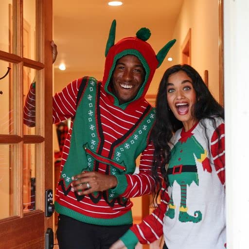 Interactive Ugly Christmas Sweaters for Holiday Fun Tacky Unisex Design, Perfect Snug Fit Breathable4