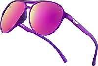 Vista 20 de Jefoo - Gafas de sol polarizadas estilo aviador para hombres y mujeres, retro, modernas, deportivas para exteriores con protección UV400