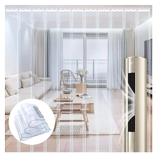 Rideau à lanières plastique transparent en PVC pour porte de congélateur et entrepôt