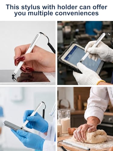 Lápiz capacitivo universal de alta precisión con soporte para bolígrafo estable 4