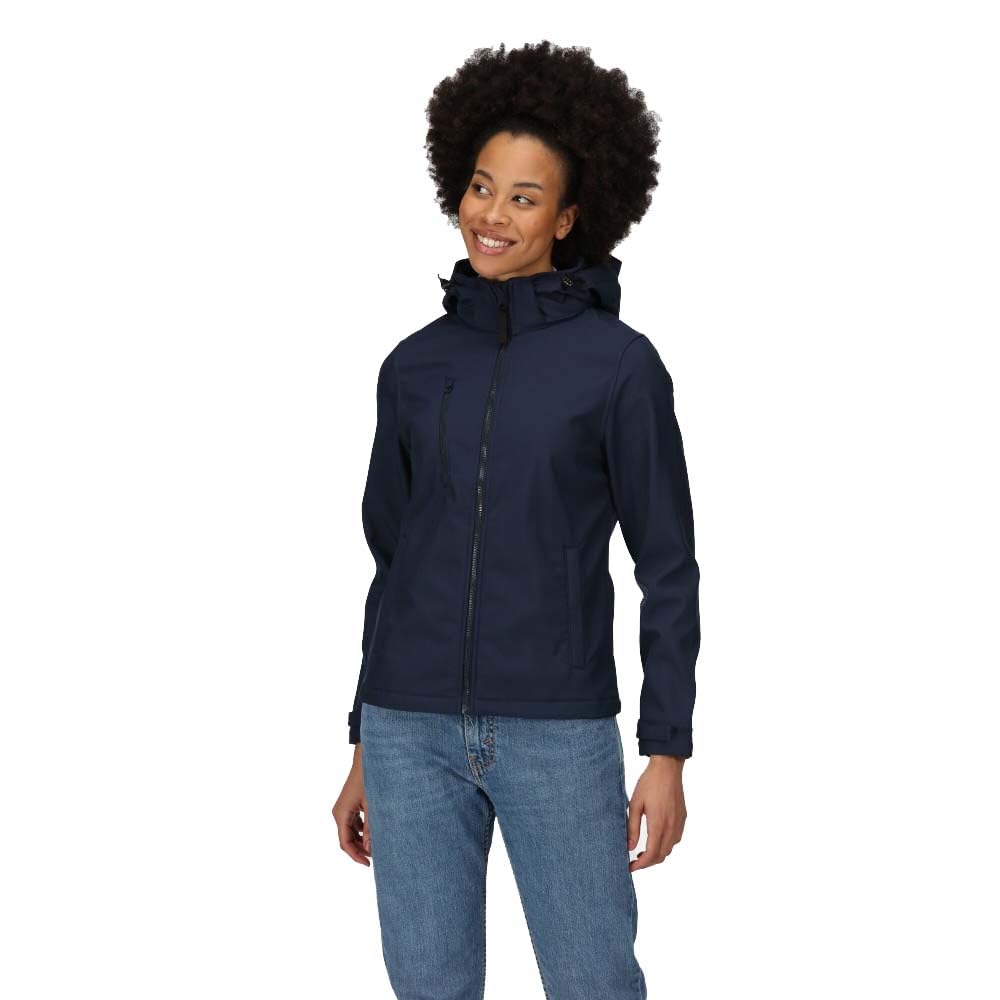 Women's Venturer 3-layer Printable Hooded Softshell Jacket - French Blue Navy