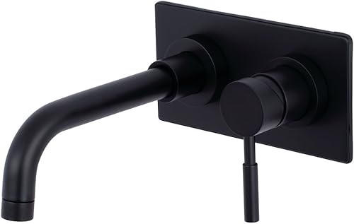 Miniatura 21 de Kingston Brass KS8115DL - Grifo de baño de montaje en pared de una sola manija, bronce aceitado Oil Rubbed Bronze,Mate negro,Cromo pulido,cepillado