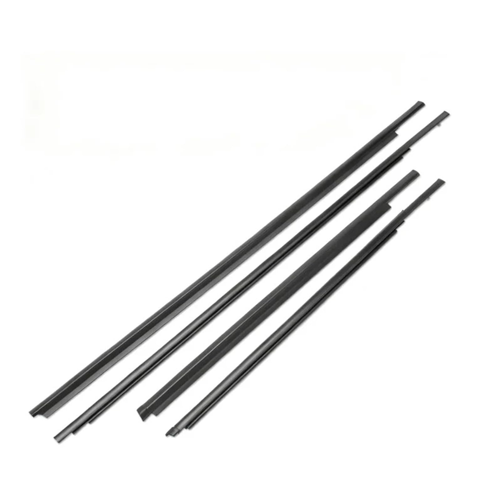 Sifusm One Color Rubber Seal 4Pcs For Toyota For Yaris Sedan 2007-2016 4 Doors Weatherstrip Seal Strips Rubber Door Moulding 68160-0D120 Window Trim Strip