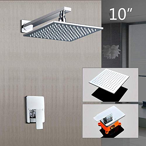 Kit de douche d'eau d'économie d'eau fixé au mur avec robinets de douche de bain