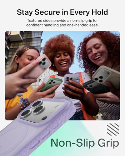 Image of Belkin iPhone 17 Pro Case | Magsafe, Slim, Anti-Yellowing, Anti-Scratch, 4M Drop Protection | 2 Years Warranty | Grip - Lavender
