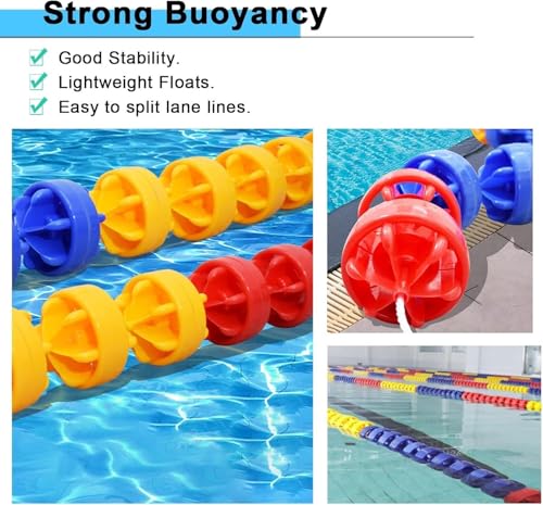 Kit de lignes divisées pour compétition de piscine pour stopper les vagues de nage