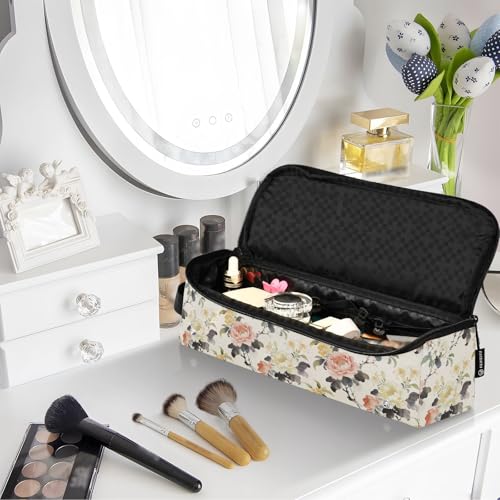 Bolsa de Viaje para Herramientas de Cabello con Tapete Resistente al Calor Desmontable para Planchas, Rizadores y Organizadora Impermeable para Mujeres miniatura 7