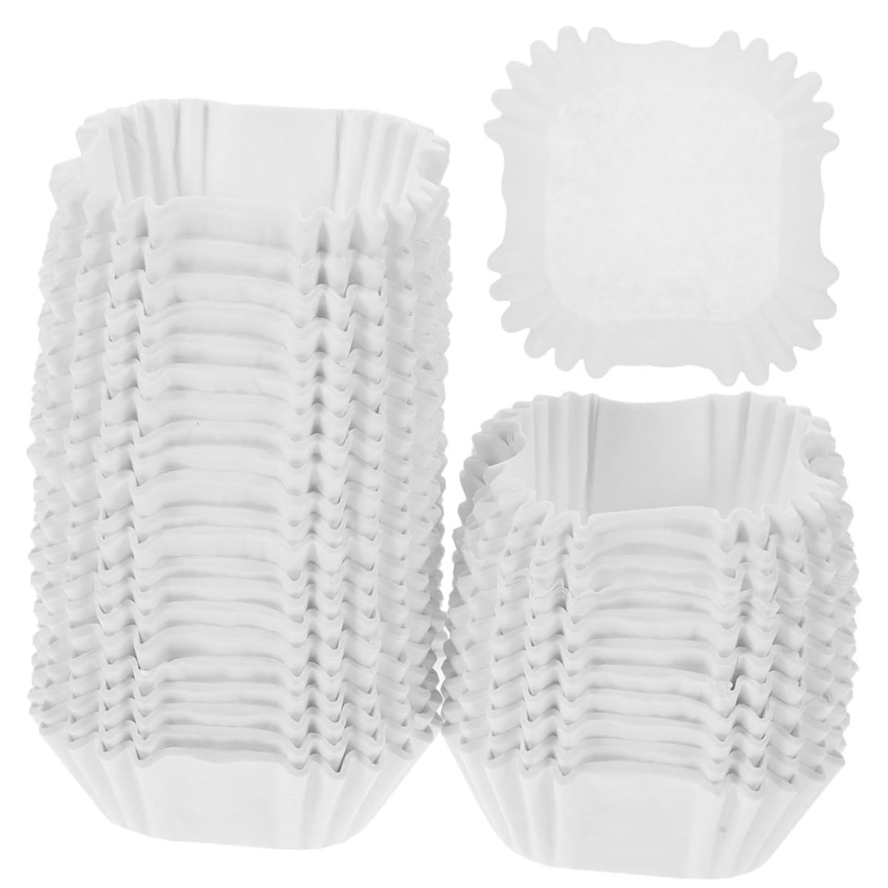 IMIKEYA 4 Ensembles Tasses À Gâteau Moules À Muffins De Mariage Doublures De Moules À Muffins À Gâteau Moules À Pâtisserie Grands Moules À Muffins Blanche Papier 2000 Pièces * 4