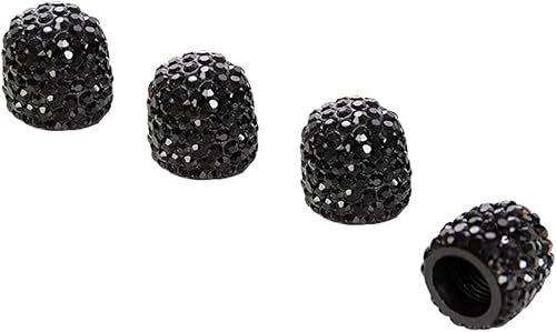 Sodcay 4 tapas brillantes para vástago de válvula, tapas de válvula de neumático de automóvil, universales para automóviles, camiones y motocicletas