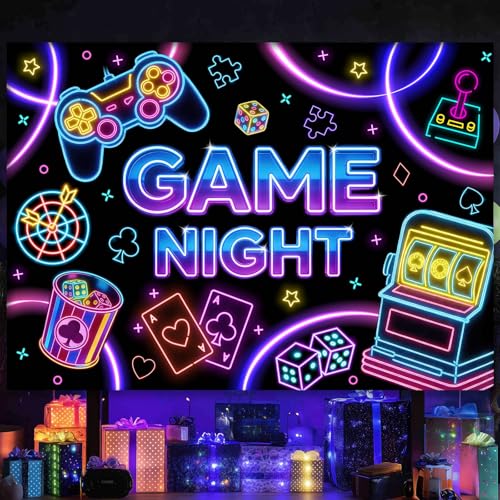Fondo Fotográfico Mocsicka 7x5 ft Temática Juego Nocturno miniatura 3