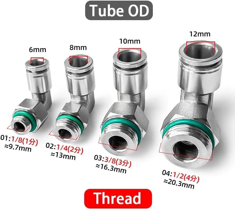 箱入り PC シリーズ 4 ミリメートル 6 ミリメートル 8 ミリメートル 10 ミリメートル 12 ミリメートルエアジョイントコネクタホース チューブ空気圧継手 1/4 1/8 プッシュインクイックリリースカップリング - AliExpress ボックスPCシリーズ 4mm 6mm 8mm 10mm  12mm エア ... 1個 チューブ OD 4 6 8 10 12mm PLエルボコネクタ 304 ステンレススチール ジョイント 空気圧クイックカップリ