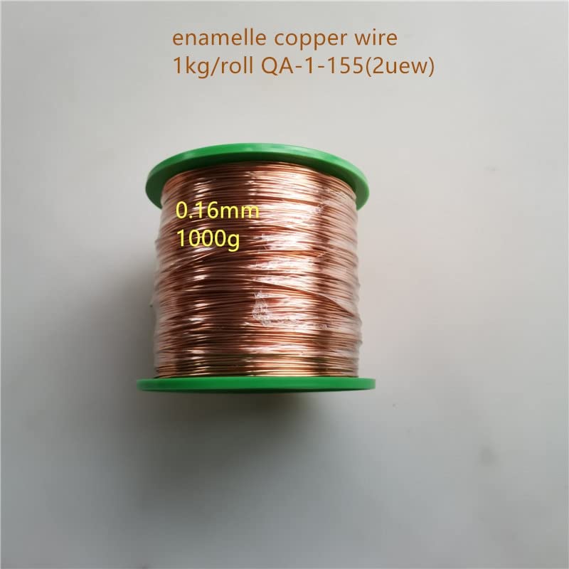 Aurorad 1 kg/Roll Enamelled Copper Wire 0.04 mm 0.2 mm 0.3 mm 1.5 mm Magnetic Wire Magnetic Coil Winding for Electromagnetic Motor Inductivity DIY (Size: 0.16 mm 1 kg)