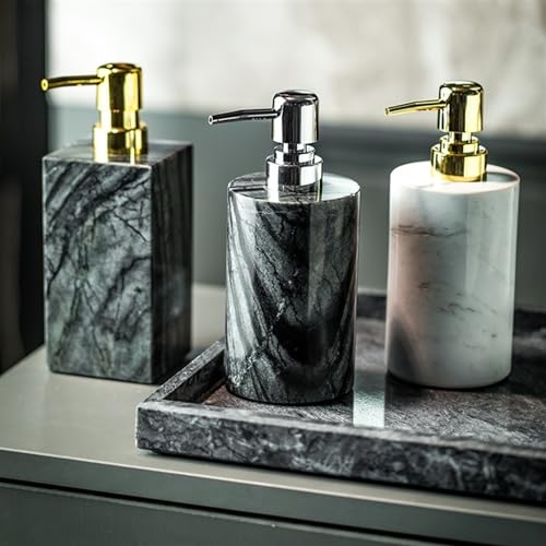 Ensemble d'accessoires de salle de bain en marbre au design chic