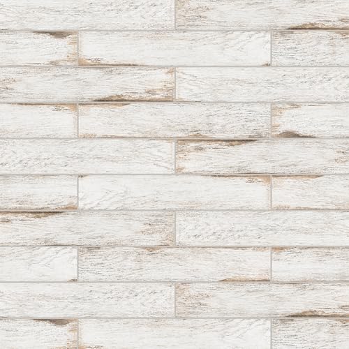 Merola Tile Bora White 3-1/8" x 17-1/2" Porcelain Floor and