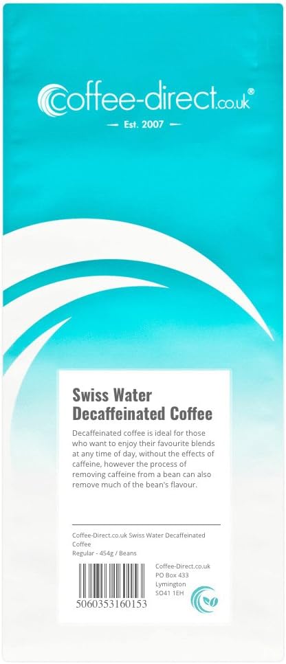 Coffee Direct Swiss Water Decaffeinated Coffee Beans 454 g