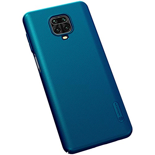 Image of for Xiaomi Redmi Note 9S / Redmi Note 9 pro Case,Nillkin [with Kickstand] Frosted Shield Anti Fingerprints Hard PC Case Back Cover for Xiaomi Redmi Note 9S / Redmi Note 9 Pro / Note 9 Pro Max (Blue)