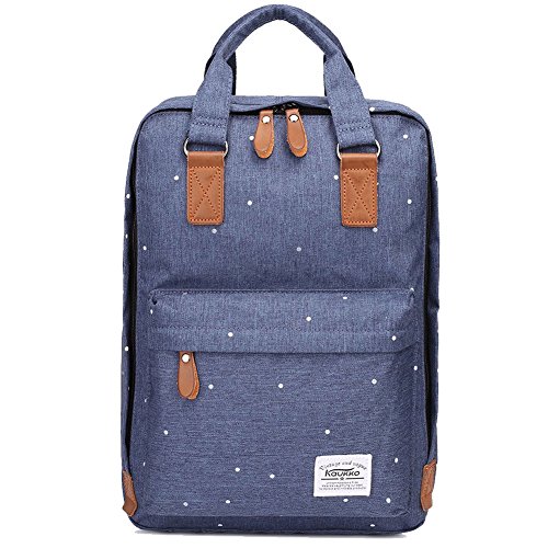 Preisvergleich Produktbild Kaukko Stylisch Laptop Handtasche Schulrucksack Daypacks Dark Blue