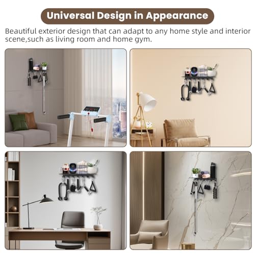 Floating Shelf Organizer Compatible with Tonal Accessories Wall Mount Hanger with Hooks T- - image 5