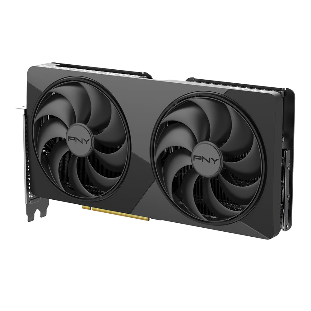 PNY Tarjeta gráfica NVIDIA GeForce RTX™ 5070 Ti Slim de Doble Ranura OC (16 GB GDDR7, 256 bits, Velocidad de Aumento: 2572 MHz, PCIe® 5.0, HDMI®/DP 2.1, NVIDIA Blackwell Architecture, DLSS 4.5)