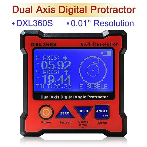 Image of DXL360S High-precision Dual Axis Digital LCD Angle Protractor Dual-axis Angle Level Gauge with 5 Side Magnetic Base