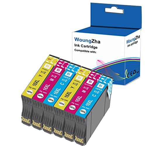 Teng 6color 16XL Cartuchos de Tinta Compatible con Epson 16 para Epson Workforce WF-2630WF WF-2630...