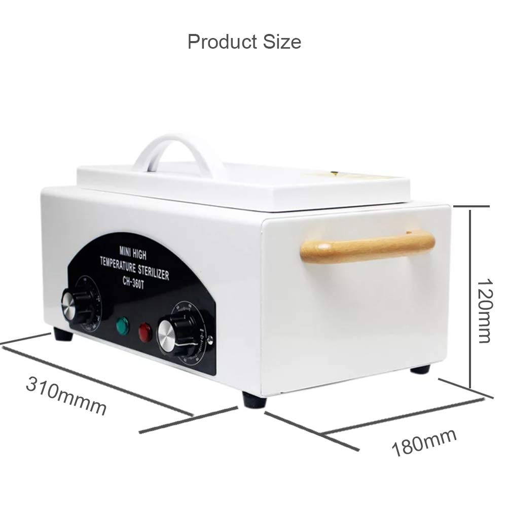 ele ELEOPTION Mini Alta temperatura Sterilizzatore Portatile Governo di disinfezione UV con Timing intelligente, per manicure Asciugamano per forbici Necessità quotidiane