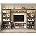 MEISSALIVVE 4-Piece Wall Unit TV Stand with Storage & LED Lights for TVs up to 70