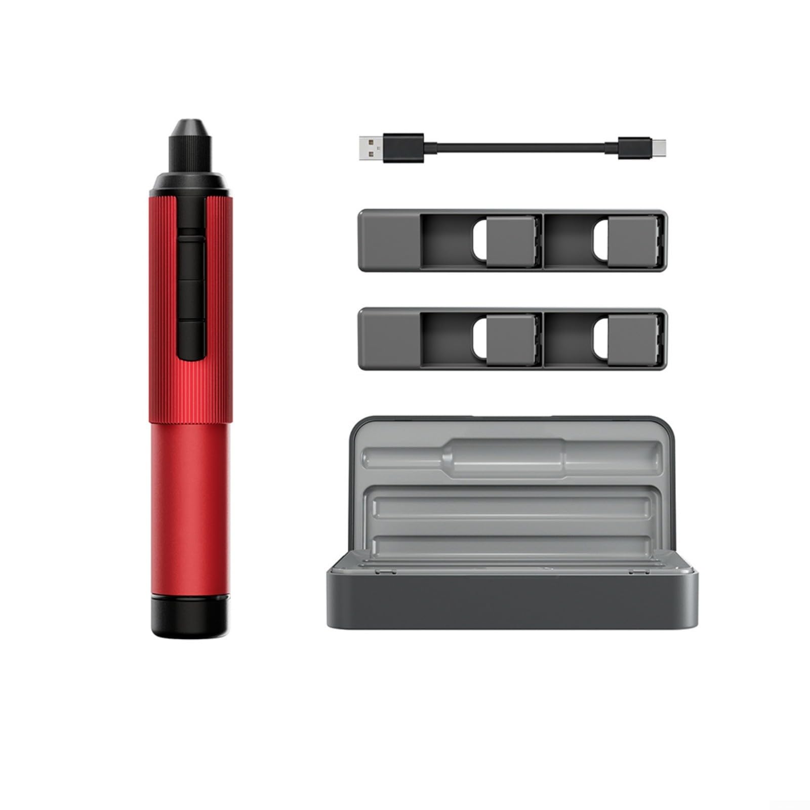 Set di trapano elettrico a mano con punte in metallo duro e accessori per smerigliatura, mandrino magnetico a doppia modalità, batteria ricaricabile USB-C da 1200 mAh, corpo in lega