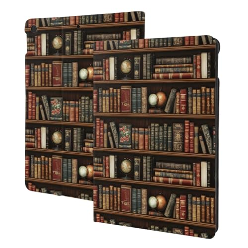 Coque iPad 10.2 vintage - Étui folio compatible iPad 9e/8e/7e génération avec veille auto