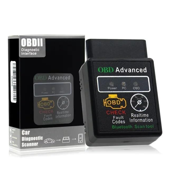 New & Advanced OBD Bluetooth Auto Scanner OBDII 2 Car ELM 327 Diagnostic Tool Scanner Interface Supports All OBD2 Protocols Compatible with e2o Plus