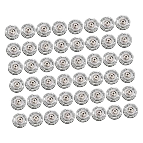 Veemoon 50 Stück Silber Druckknöpfe