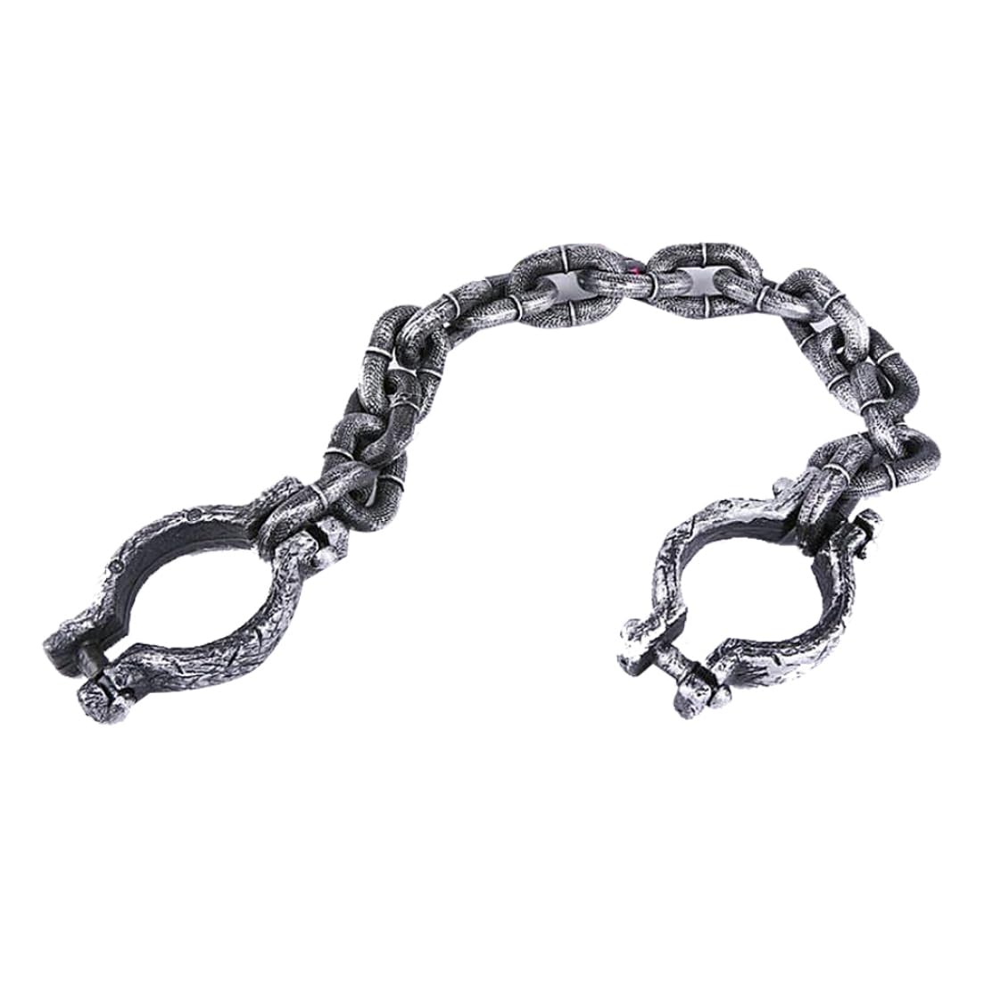 Syglawnd Halloween Props Prisoner Chain Wrist Shackles Funny Toys for Halloween Party&Home Decor Prison Handcuffs Props 1 Pack, Simulative Handcuffs
