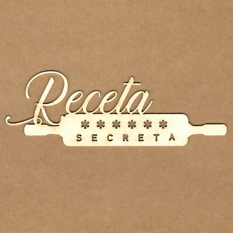 KORA projects - Chipboard - Receta secreta – Silueta de cartón prensado para Scrapbooking y Manualidades