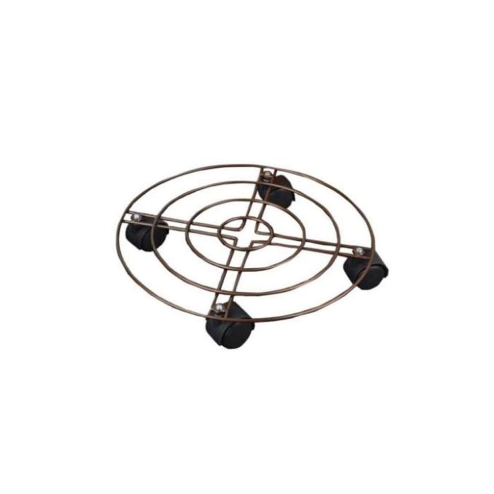 Porte-Pots Rond de 30cm en Bronze pour Jardin Intérieur et Extérieur