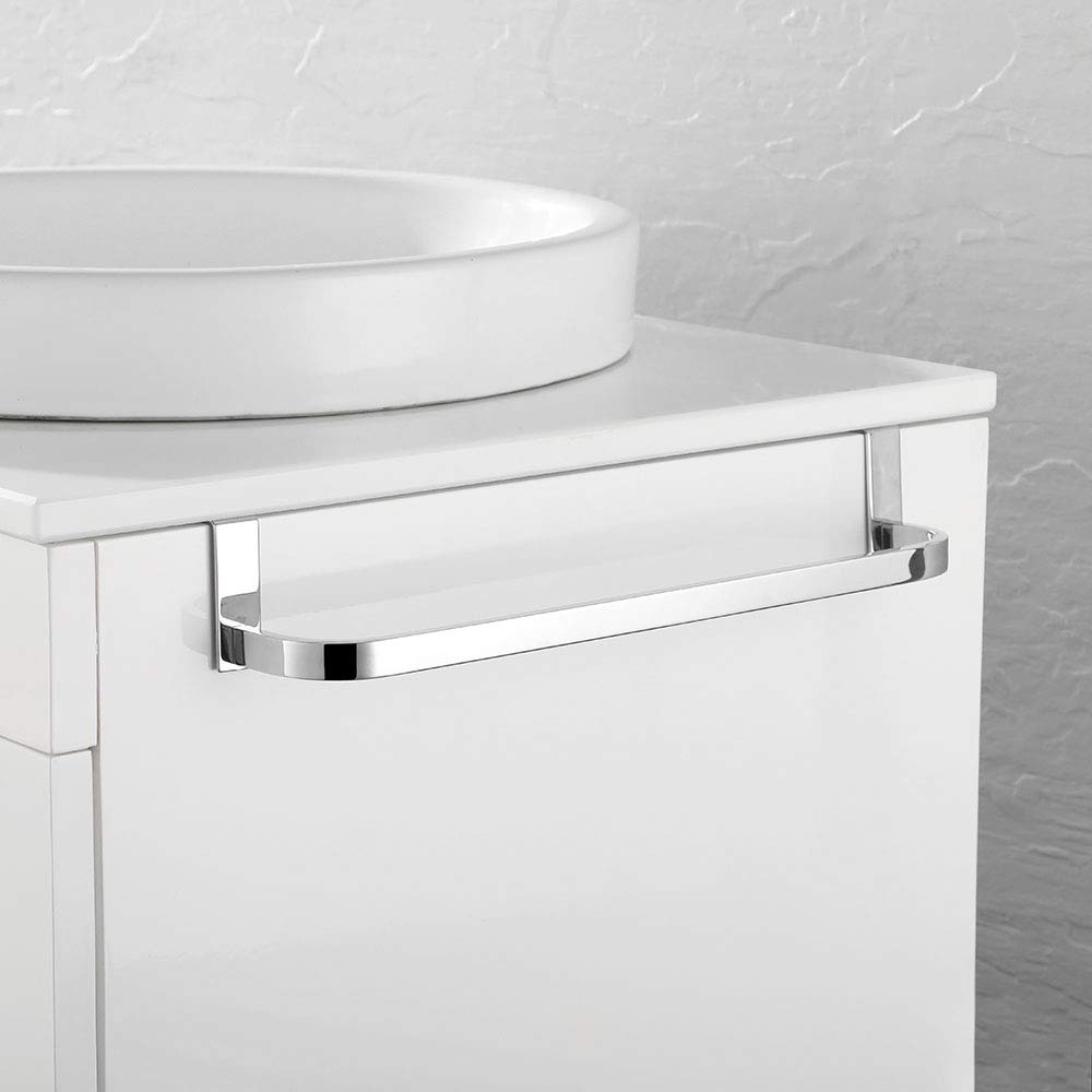 Kibath L322294 Toallero Mueble de baño (36cm). Sin taladros, Fabricado en Acero Inoxidable con Acabado Cromo Brillo