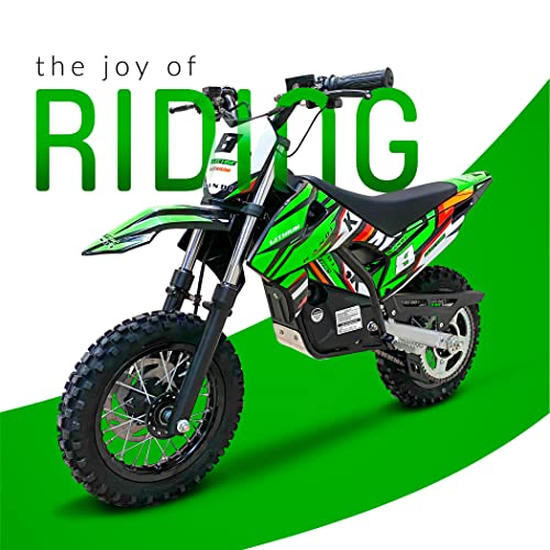 Kandi Pit King Jr. Mini Electric Dirt Bike for Kids Rechargeable Motorbike for Boys, Girls