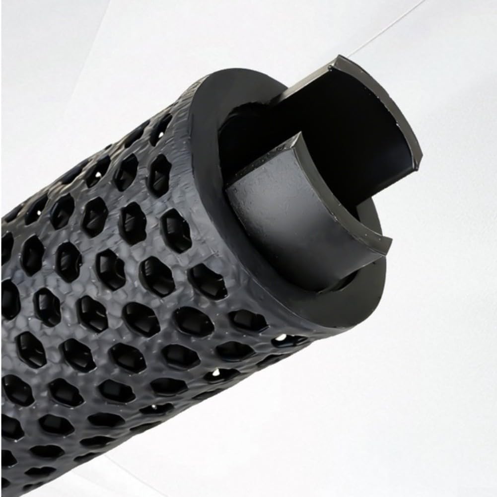 Manopole ergonomiche per manubrio di mountain bike, stampate in 3D, traspiranti, assorbenti, con anelli di bloccaggio, per barre di diametro 22,2 mm, confezione da 2, colore: nero