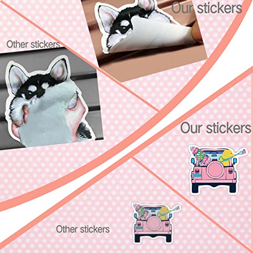 100 Pcs Preppy Stickers Pink Stickers Pack, Aesthetic Stickers Water Bottle,Smile Stickers,Vinyl Waterproof Stickers For Laptop,Bumper,Water Bottles,Computer,Phone,Hard Hat,Car Stickers And Decals #TOP4