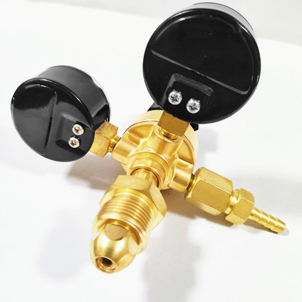 Mini Regulator Ciśnienia Gazu Regulator Ciśnienia Do 200 Bar Wykonany Z Mosiądzu Do Argonu Co2 Mieszanka 18 Mieszany Gaz Ochronny Do Tig