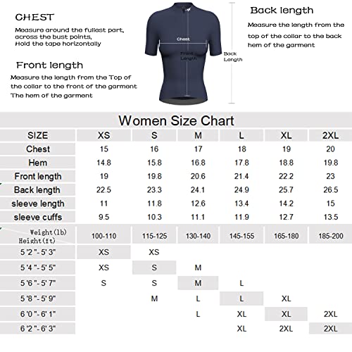 Wulibike Cycling Jersey Women Short Sleeve,Bike Shirts For Women Biking Tops Breathable Cycle Bicycle Jerseys With Pockets thumb #5
