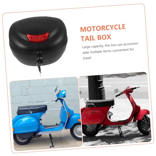 Top case moto résistant plastique solide réfléchissant BESTYASH - 3