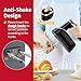 Cordless Hand Mixer, 12-Speed Rechargeable Electric Handheld Mixer with 6 x 304 Stainless Steel Attachments (2 Whisks, 2 Beaters, 2 Dough Hooks) & Storage Case, for Baking, Eggs, Cakes (Black)