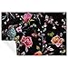 Couverture vintage brodée Oiseau Papillon Imprimé floral Doux Chaud Confortable pour lit, canapé, pique-nique, camping, plage, 150 × 100 cm