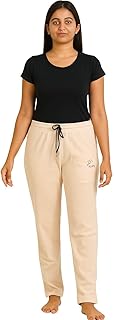 KUDUS Women's Fleece Pajama Pants, Comfortable Loungewear with Drawstring Waist, Available in Lilac, White, Black Colors-picture-18