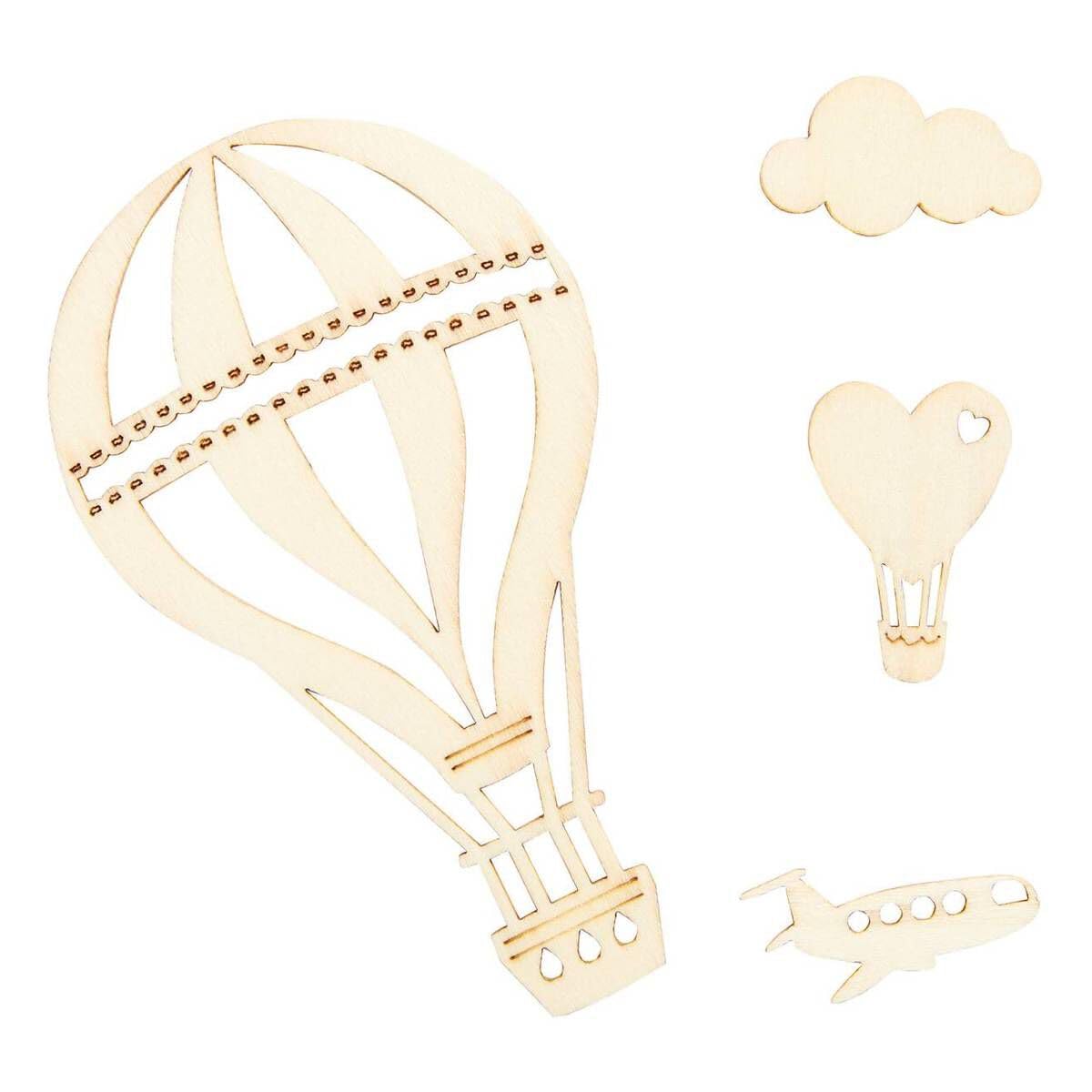 Papermania Natural Bare Basics Wooden Embellishments, N Applicable