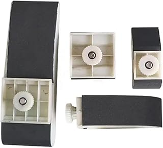 Hduacuge - Juego de 4 bloques de molienda de pulido de plano, exfoliante de procesamiento de esquina de borde reemplazable, color